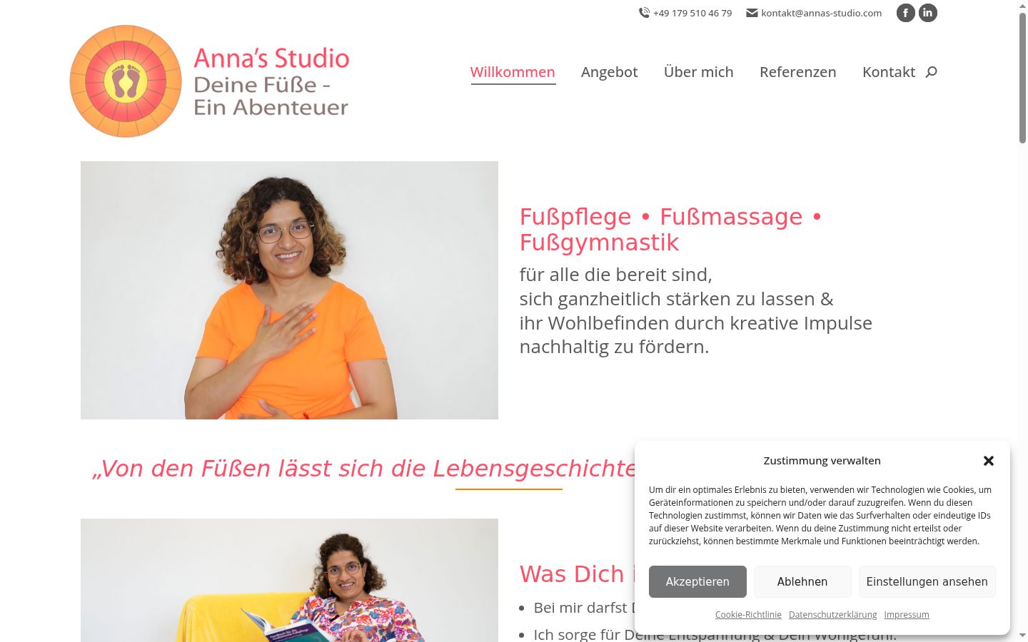 Screenshot tal-banner tal-kunsens muri qabel kwalunkwe interazzjoni