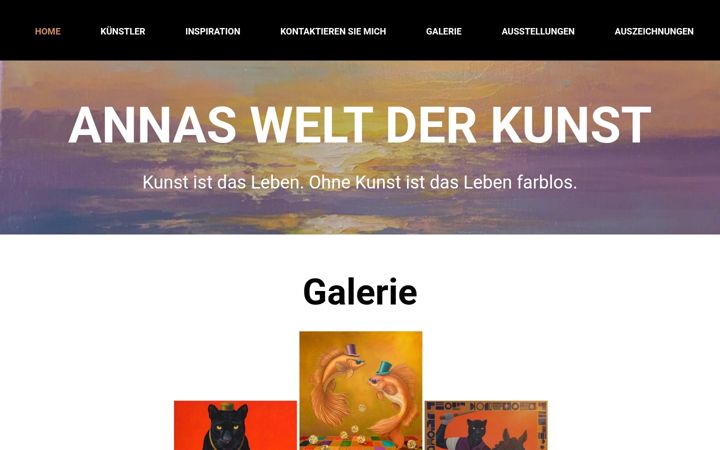 Zrzut ekranu annas-welt-der-kunst.de