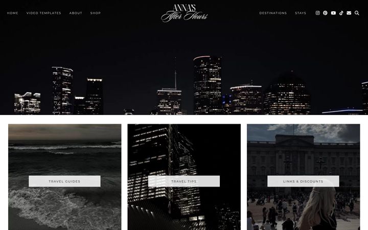 Screenshot of annasafterhours.com