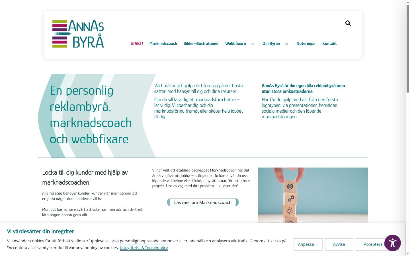 Ekrānuzņēmums ar piekrišanas baneri, kas tika rādīts pirms jebkādas mijiedarbības