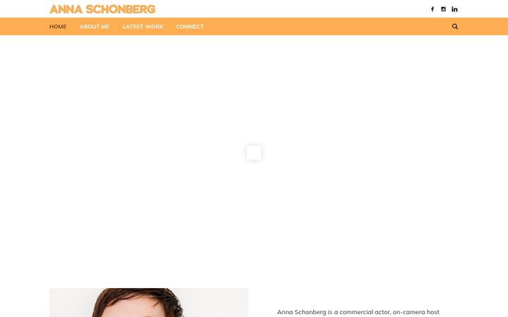 Screenshot of annaschonberg.com