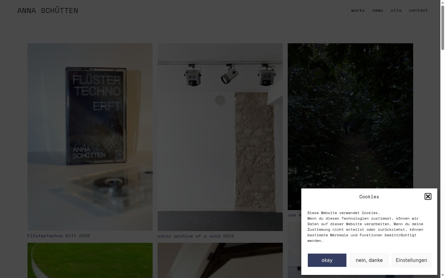 Screenshot des Einwilligungsbanners vor jeglicher Interaktion