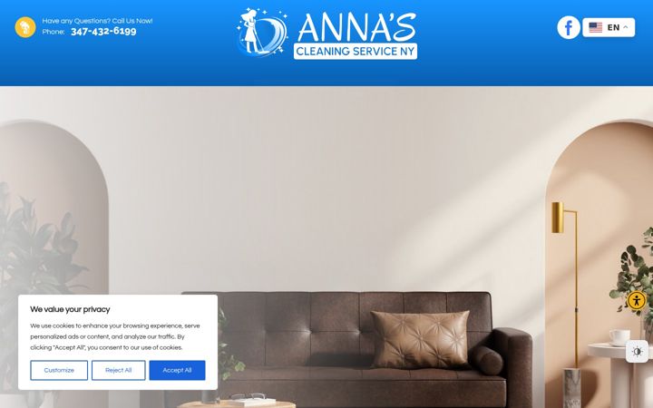 Screenshot di annascleaningny.com