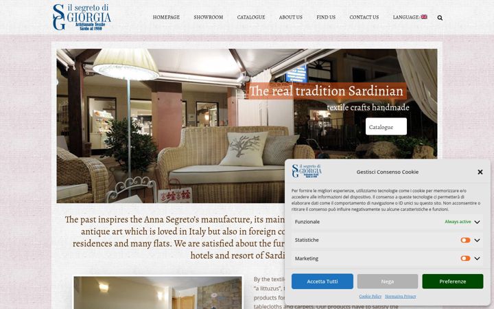 Screenshot di annasegreto.com