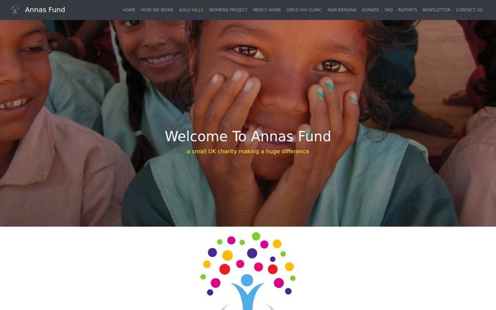 Screenshot of annasfund.com