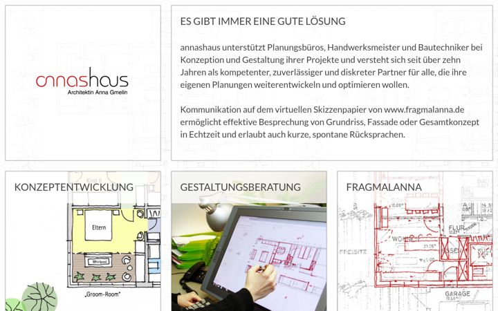 Screenshot of annashaus.de