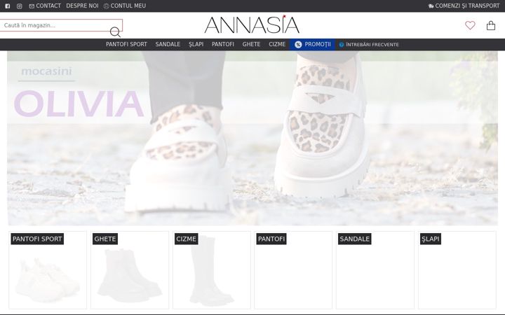 Screenshot of annasia.ro