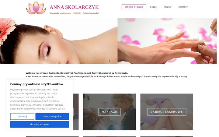 Screenshot of annaskolarczyk.pl