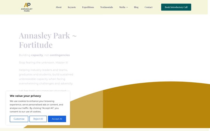 Screenshot di annasleypark.com