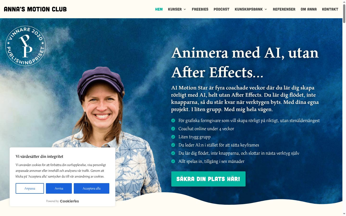Sutikimo reklamjuostės, rodytos prieš bet kokią sąveiką, ekrano kopija