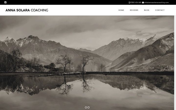 Screenshot di annasolaracoaching.com