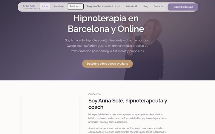 Screenshot of annasole.es
