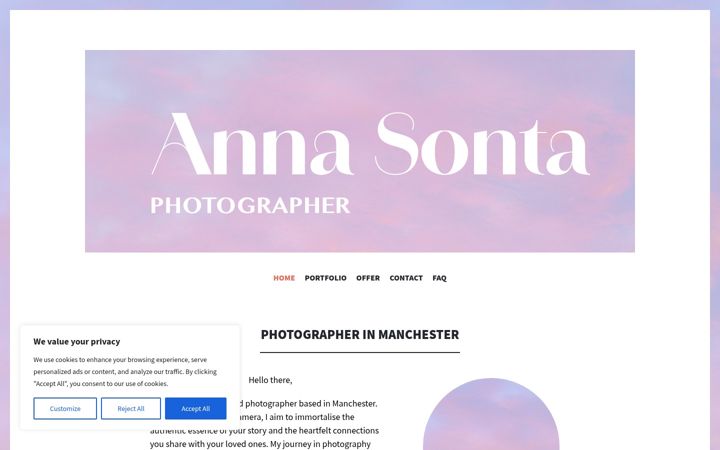 Screenshot von annasonta.com