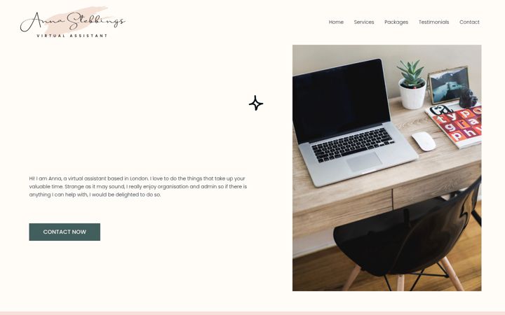 Screenshot of annastebbings.com