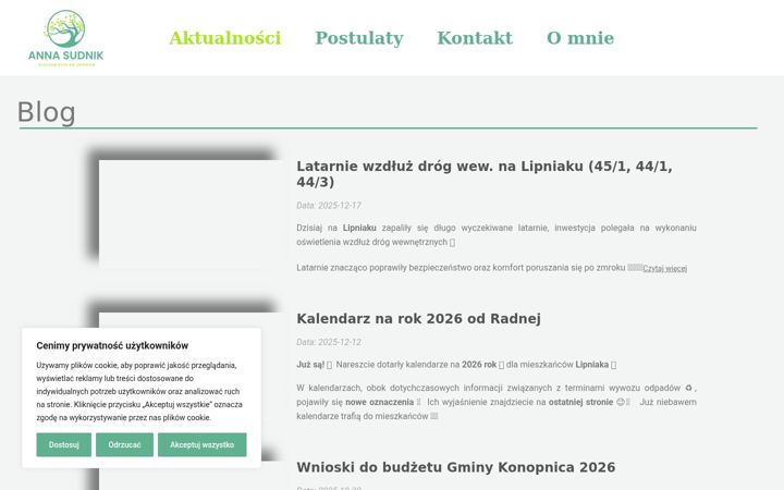 Screenshot of annasudnik.pl