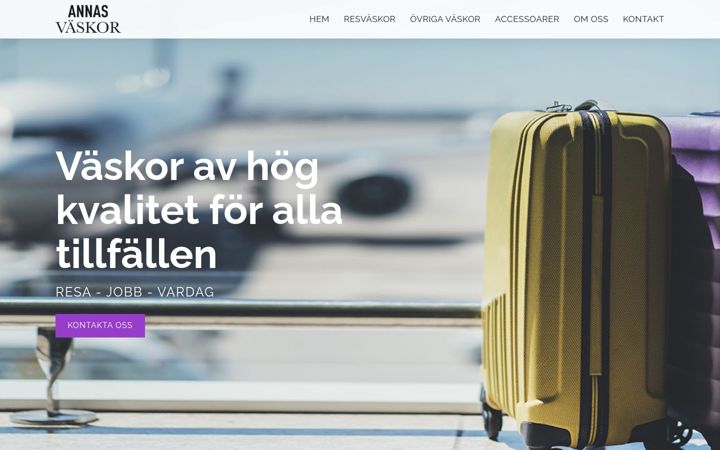 Screenshot of annasvaskor.se
