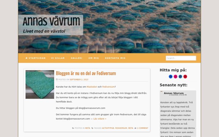 Screenshot of annasvavrum.se