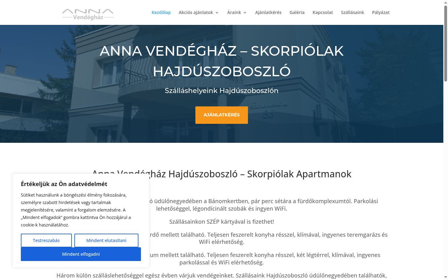 Ekrānuzņēmums ar piekrišanas baneri, kas tika rādīts pirms jebkādas mijiedarbības