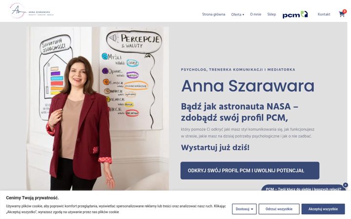 Screenshot of annaszarawara.pl