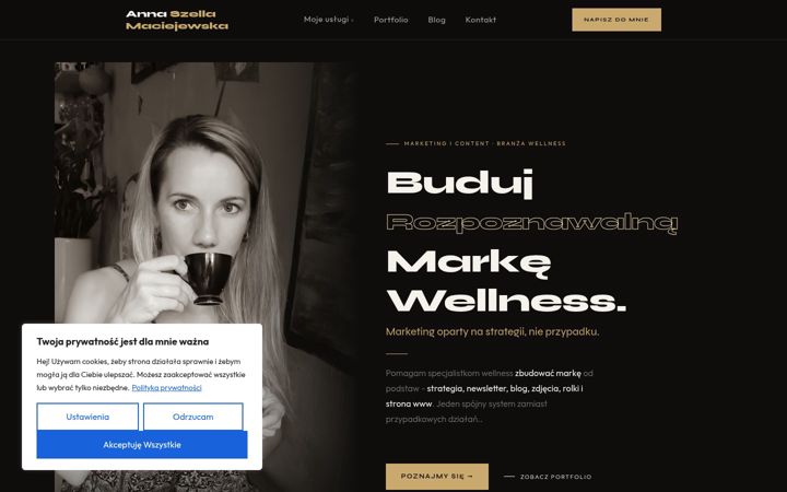 Screenshot von annaszella.com
