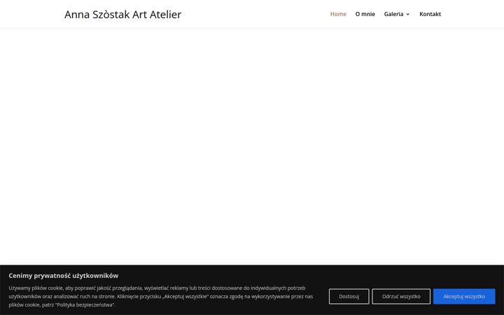 Screenshot of annaszostak.art