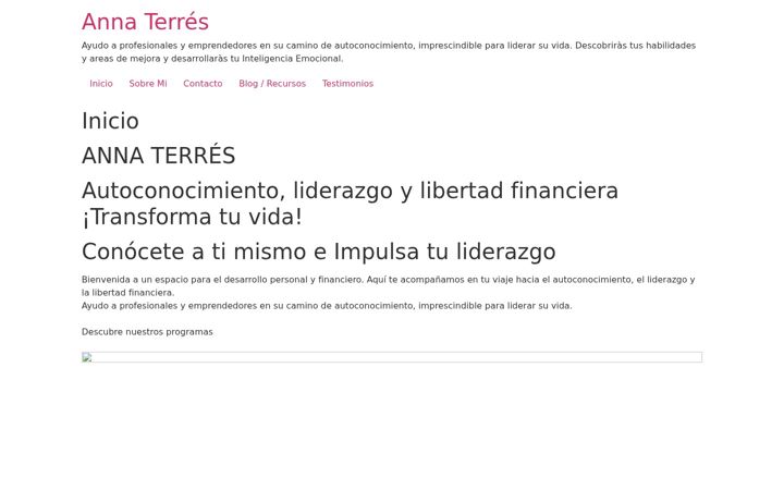 Screenshot of annaterres.es