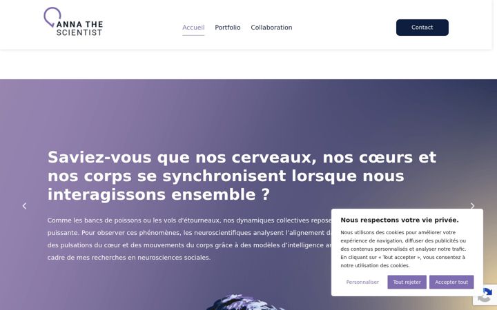 Screenshot of annathescientist.com
