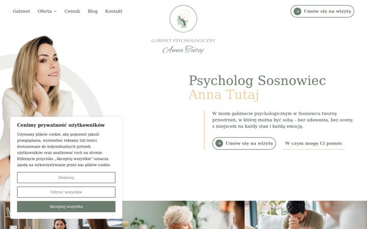 Screenshot of annatutaj.pl