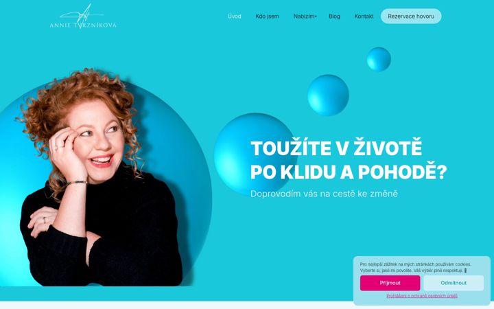 Screenshot of annatvrznikova.cz