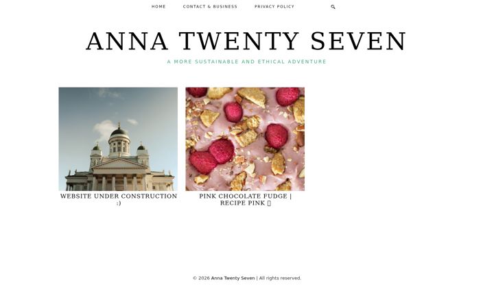 Screenshot of annatwentyseven.com