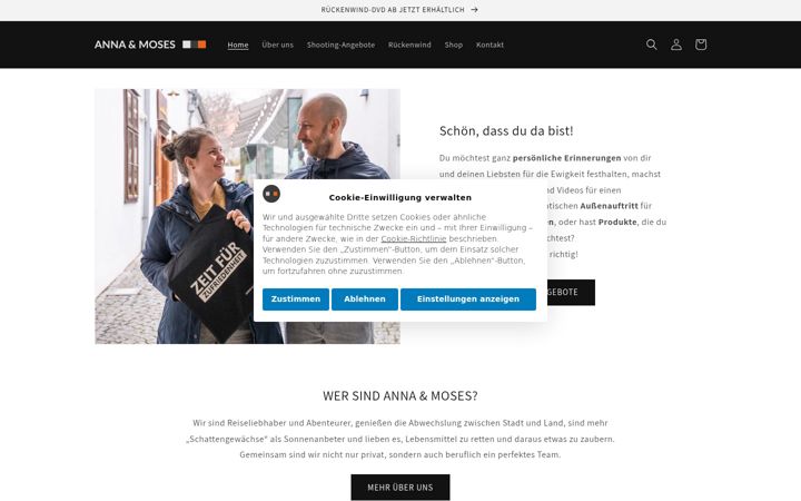 Screenshot of annaundmoses.at