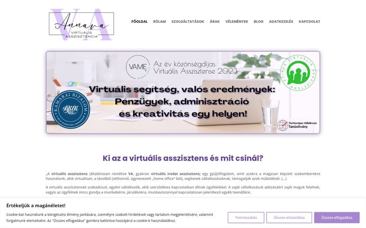 Screenshot of annava.hu