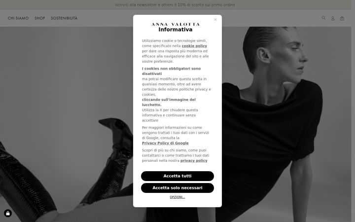 Zrzut ekranu annavalotta.com