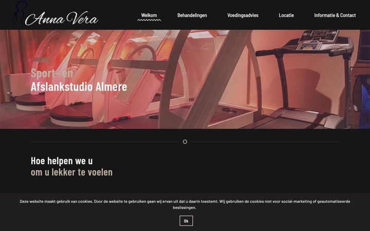 Screenshot of annavera.nl