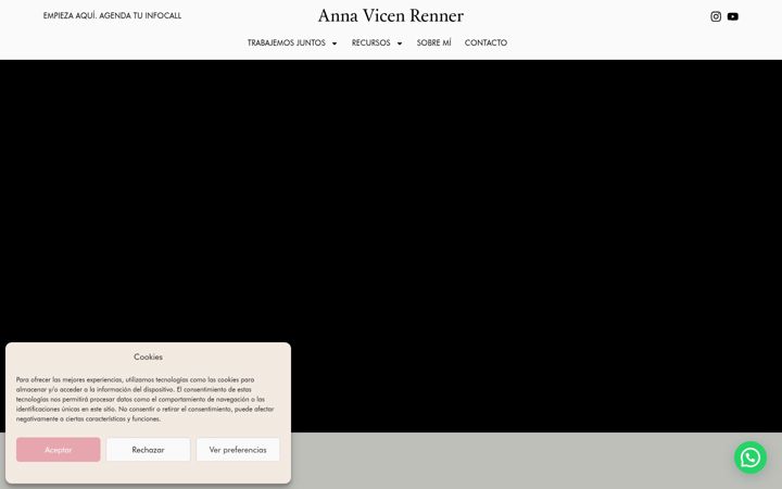 Captura de pantalla de annavicenrenner.com