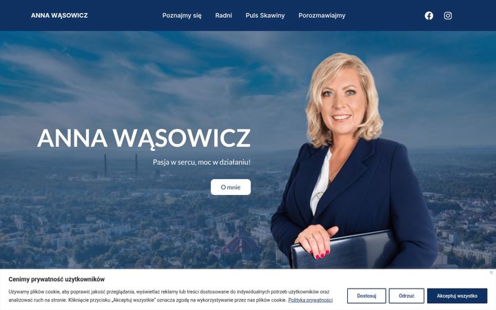 Screenshot von annawasowicz.com.pl