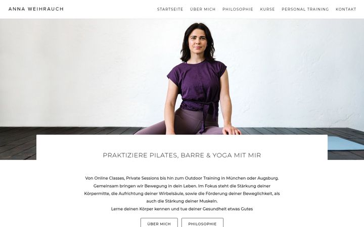 Captura de pantalla de annaweihrauch.com