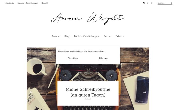 Screenshot of annaweydt.de