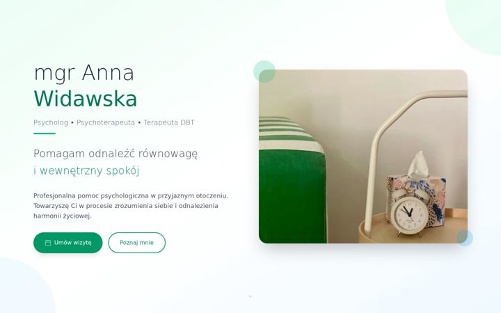 Screenshot of annawidawska.pl