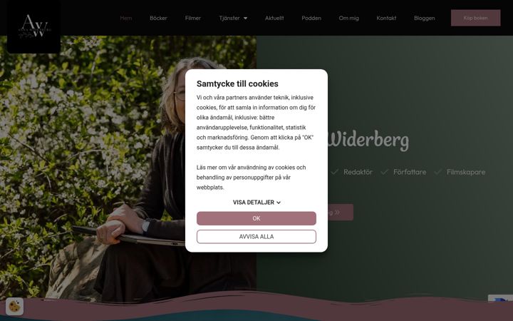 Képernyőkép: annawiderberg.se