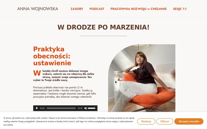 Screenshot von annawojnowska.pl
