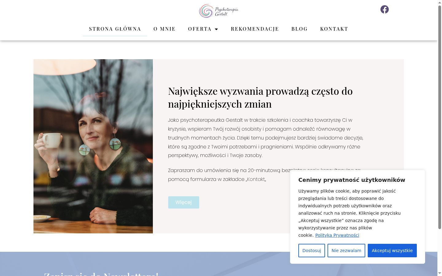 Ekrānuzņēmums ar piekrišanas baneri, kas tika rādīts pirms jebkādas mijiedarbības