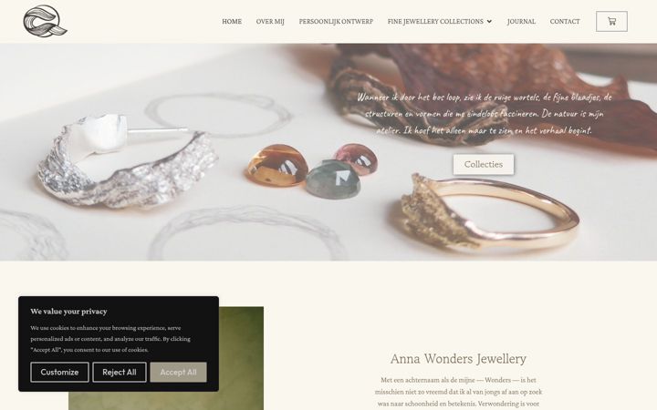 Captura de pantalla de annawondersjewellery.com