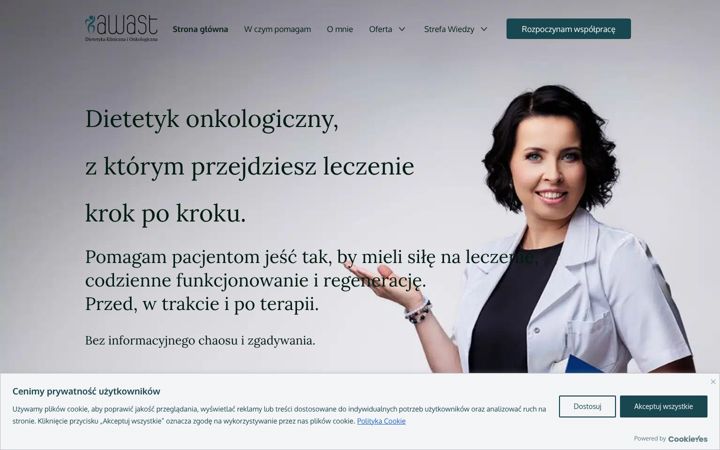 Screenshot of annawrona.pl