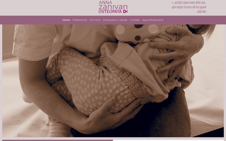 Screenshot of annazanivanosteopata.eu