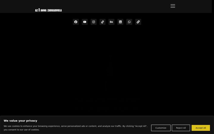 Screenshot di annazarkadoula.gr