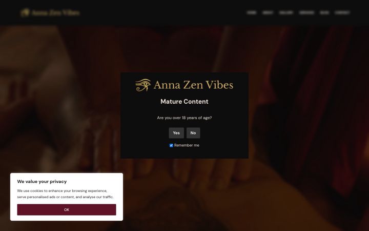 Screenshot of annazenvibes.com