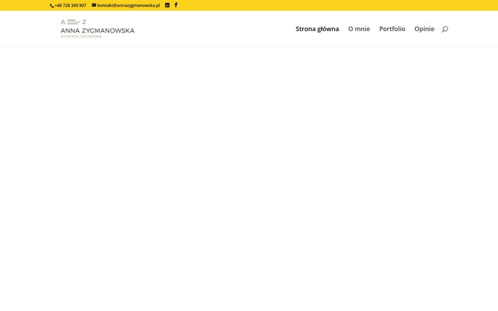Screenshot von annazygmanowska.pl