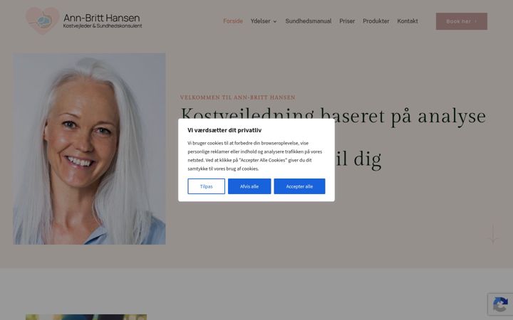 Screenshot of annbritthansen.dk