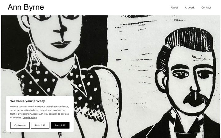 Screenshot of annbyrne.co.uk